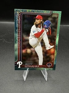 MATT STRAHM Aqua Holofoil Parallel #672 Philadelphia Phillies 2025 Topps - Picture 1 of 2