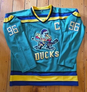 Maglia da hockey Mighty Ducks Charlie Conway #96 Anaheim taglia 2XL - Foto 1 di 8