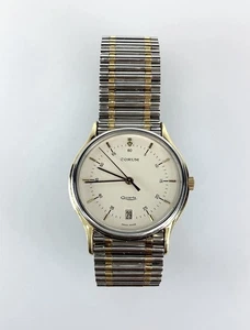 Orologio Uomo Corum Medicus Acciaio/Oro Quarzo 32,3mm Data Unisex - Foto 1 di 6