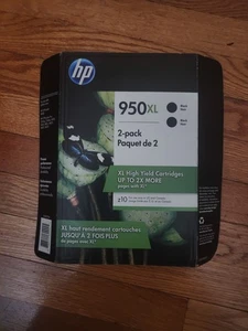 HP 950XL 2-pak czarnych wkładów atramentowych - Zdjęcie 1 z 2