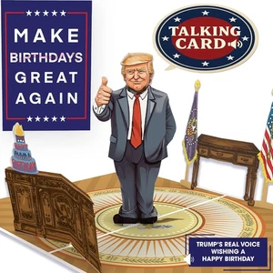 Tarjeta de cumpleaños Donald Trump | Pop Up 5 pulgadas x 7 pulgadas, MAGA - Imagen 1 de 9