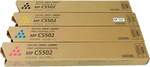 Ricoh 841751, 841752, 841753, 841754 4-Color Complete Toner Cartridge Bundle for - Picture 1 of 3