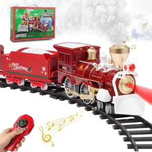 Juego Tren Navidad, Juguete Tren con Control Remoto, Juego Tren Juguete Bajo el Chri - Imagen 1 de 7