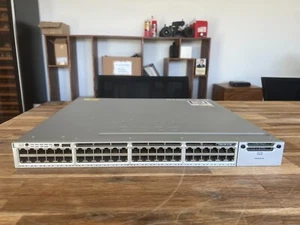 WS-C3850-48P-S Cisco Catalyst 3850 48 Port PoE IP Base - Bild 1 von 3
