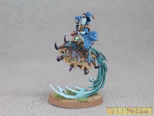 Warhammer AOS WDS painted Disciples Of Tzeentch Magister on disc of tzeentch b3 - Picture 1 of 6