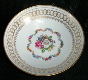 Vintage Bayreuth Bavaria Gloria Floral Ring Gold Filigree Bowl 6-7/8" OF40 - Picture 1 of 4