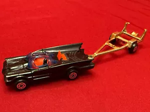 Batmobile 1976 Corgi Juniors with Trailer NO Boat - Picture 1 of 10