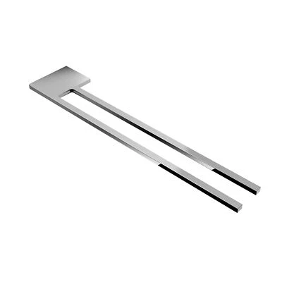 Handtuchhalter Slim mit zwei Stangen für Waschtisch, Chrom, Aluminium - Bild 1 von 4