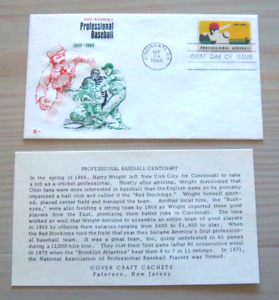 SC 1381 Professional Baseball - First Day Issue -  FDC - Cover Craft Cachet