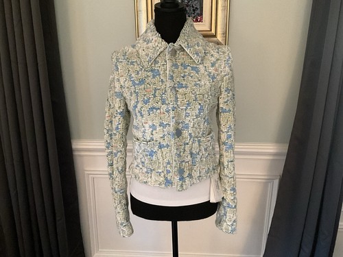 Giacca di ciniglia Bottega Veneta Boucle nuova con etichetta taglia 38