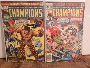 THE CHAMPIONS #1, 12 - Hercules Black Widow Ghost Rider - Lote de cómics de Marvel - Imagen 1 de 1