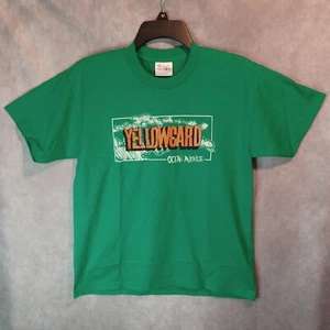 Yellowcard Ocean Avenue Band T Shirt Green Youth Large or Womens Small - Picture 1 of 6