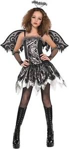 Costume Fallen Angel Girls 5-10 Years Old Fancy Costume Halloween Party G08 - Picture 1 of 2