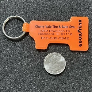 Cherry Vale Tire Auto Goodyear Tires Rockford Illinois Keychain Key Ring #42622 - Picture 1 of 2