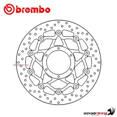 Disco de freno flotante delantero Brembo Serie Oro Honda CBR929RR Fireblade 2000-2001 Foto 1 de 4