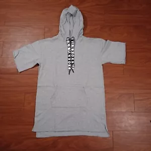 DKNY Womens Sport Logo Hooded Sweatshirt Sneaker Midi Length Dress - Picture 1 of 10