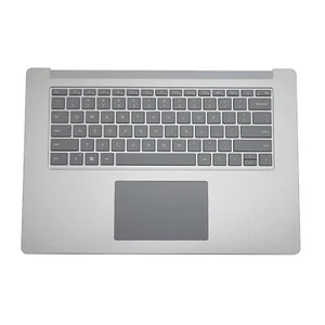 New Silver Palmrest Keyboard Touchpad For Microsoft Surface Laptop 3 15" 1873 US - Picture 1 of 9