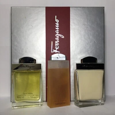 Salvatore Ferragamo Pour Homme Set de Regalo EDT Spray 1.7oz Como Imagen/Leer Descripción Foto 1 de 4