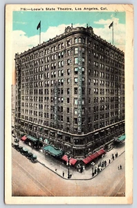 Postal de colección del Teatro Estatal Loew de California en Los Ángeles PUBLICADA - Imagen 1 de 2