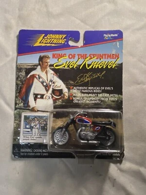 Juego de 6 vehículos fundidos a presión EVEL KNIEVEL Johnny Lightning motocicleta coche jet sellado Foto 1 de 4