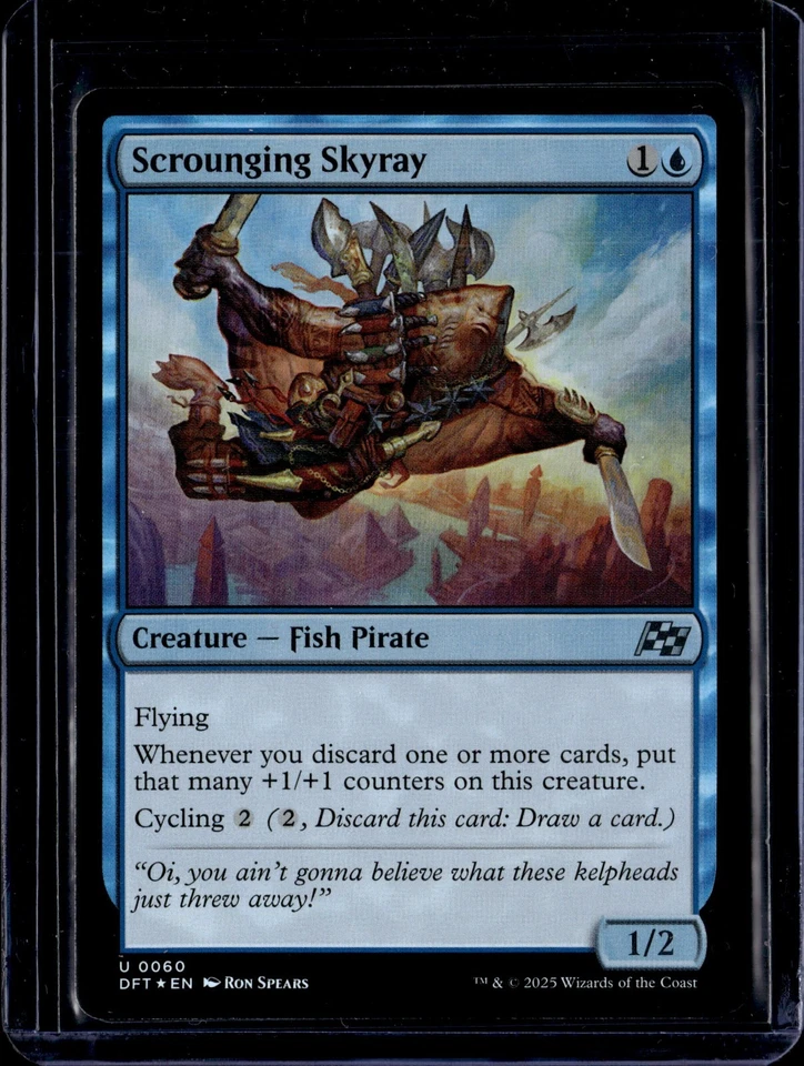 Scrounging Skyray - 60 - Foil - DFT - NM - MTG Magic the Gathering - Image 1 of 1