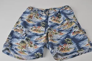 Old Navy Hawaiian Swim Shorts Tropical Print Vintage 2002 Size Large - Picture 1 of 7