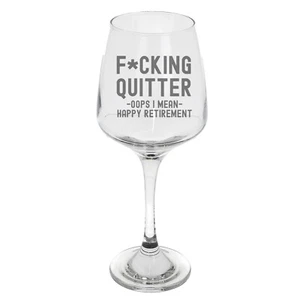 Grabado Divertido Regalo de Copa de Vino de Jubilación - Regalo de Jubilación para Él Su Colega - Imagen 1 de 23