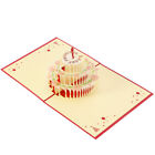  UNOMOR 3D Bunte Papierskulptur Geburtstag Geburtstagstorte Pop Up Grußkarten