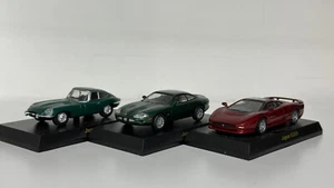 Kyosho 1/64 JAGUAR XJ220 E-Type XKR Verde lotto di 3 - Foto 1 di 6