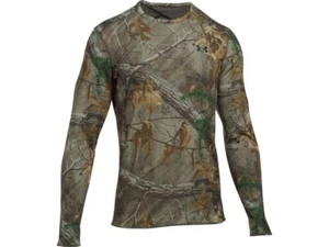 Mens Under Armour Mid Season Reversible Wool Blend Realtree Camo Long Sleeve 2XL - Picture 1 of 7
