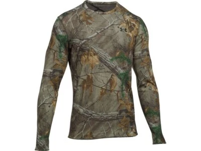 Mens Under Armour Mid Season Reversible Wool Blend Realtree Camo Long Sleeve 2XL - Image 1 of 4