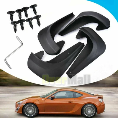 4PCS Mud Flaps, Splash Guard, No Drilling Required Mud Guards with Hardware Kits - Image 1 of 4