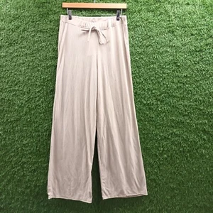 IN THE STYLE pantaloni beige spazzolati a costola larga gamba UK 10 - Foto 1 di 2