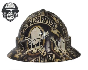 Custom Hydrographic Safety Hard Hat SPRINKLER FITTER PRO CHOICE WIDE BRIM - Bild 1 von 4