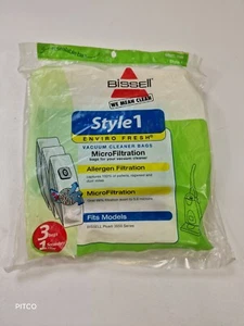 Bissell Style 1 Enviro Fresh Vacuum Cleaner Bags - 3 Bags + 1 Filter - Fits 3550 - Picture 1 of 7