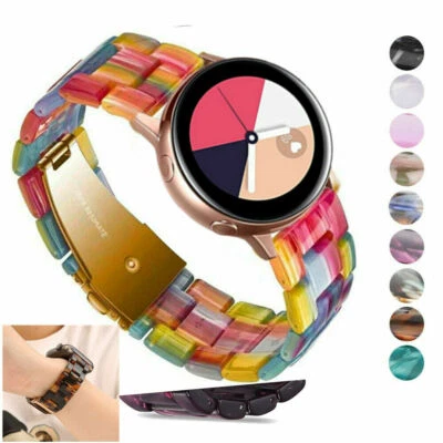 For Samsung Galaxy Watch Active 2 40 44mm 42mm 41mm Resin Watch Band Steel Strap - Image 1 of 2