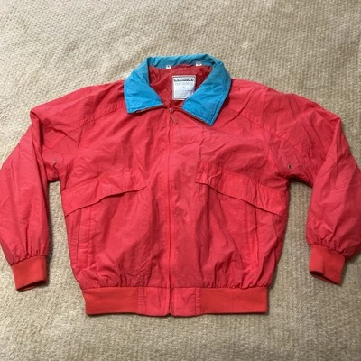 Chaqueta Members Only Performance Plus Hombre Grande Azul Bolsillos con Cremallera Completa Nylon Capucha Foto 1 de 4