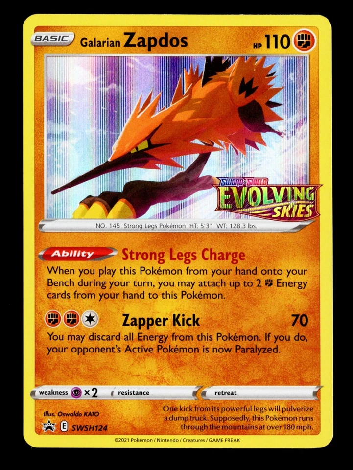 Galarian Zapdos -  (Prerelease) Promo SWSH: Sword & Shield Promo Cards SWSH124 N - Image 1 of 2