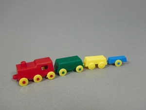 LOKS: Locomotora De Vapor Y Remolque UE 1979 - Locomotora Roja, Ruedas Amarillas - Picture 1 of 1