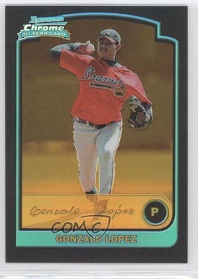 2003 Bowman Chrome Gold Refractor /170 Gonzalo Lopez #250 Rookie RC - Image 1 of 2