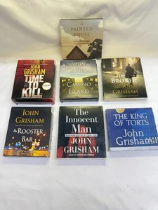 Lot of 7 John Grisham Audiobooks on CD Audio Books Mystery Thriller Compact Disc - Picture 1 of 9