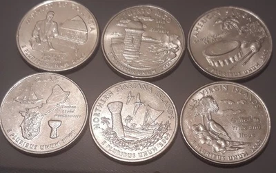 2009 D DC & U.S. Territories Quarters – 6 Coin Circulated  - Image 1 of 2