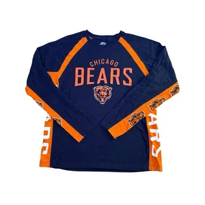 Chicago Bears NFL Langarmshirt XL Hands High Navy Orange Logo gestreift - Bild 1 von 5
