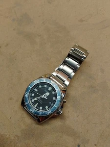 Seiko Mens Dive Watch 5M62 0BL0 Divers Wristwatch Waterproof 200m Kinetic - Picture 1 of 8