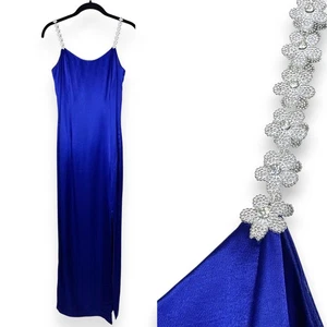 Abito vestito vintage Y2K anni 90 raso slip Jessica McClintock Gunne Sax donna S - Foto 1 di 9