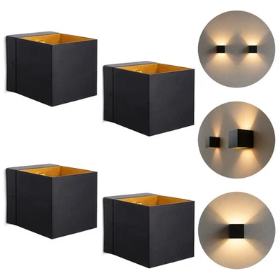 4x LED Wall Light EPITA Up Down with G9 Lamp 3W Dimmable Warm White Wall Spotlight - Image 1 of 4