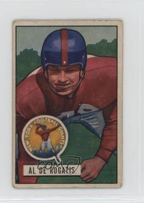 1951 Bowman Al DeRogatis #55 Rookie RC - Image 1 of 2