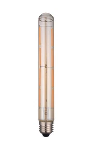 Bombilla Tubo LED Grande E27 6W Regulable Decorativa Tubular Ámbar Blanco Cálido - Imagen 1 de 3