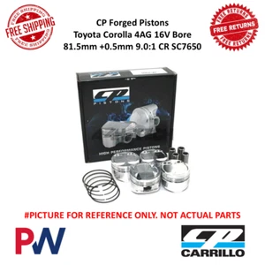 CP Forged Pistons For Toyota Corolla 4AG 16V Bore 81.5mm +0.5mm 9.0:1 CR SC7650 - Bild 1 von 3
