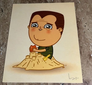 Mike Mitchell 2014 "Sandcastle" Just Like Us Series JLU Sold Out - Artist Proof - Picture 1 of 2